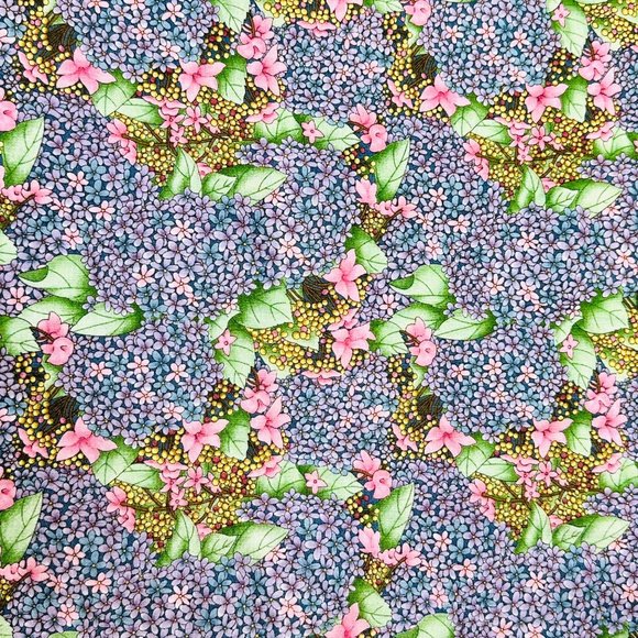 Vintage Debbie Mumm Floral Fabric for South Sea Imports Vintage - BTY - Picture 4 of 8